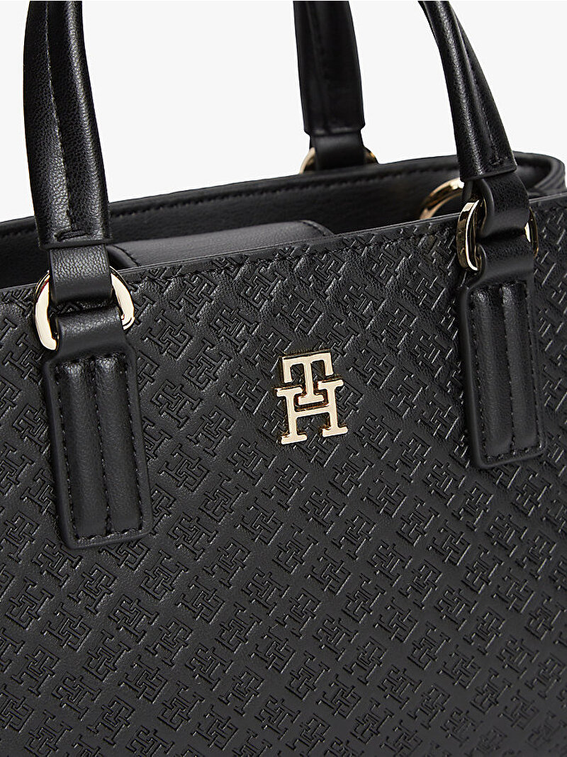 Kadın TH Daily Mini Tote Çanta Siyah AW0AW18416BDS
