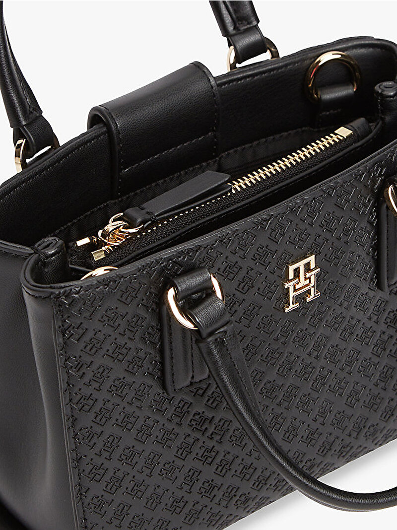 Kadın TH Daily Mini Tote Çanta Siyah AW0AW18416BDS