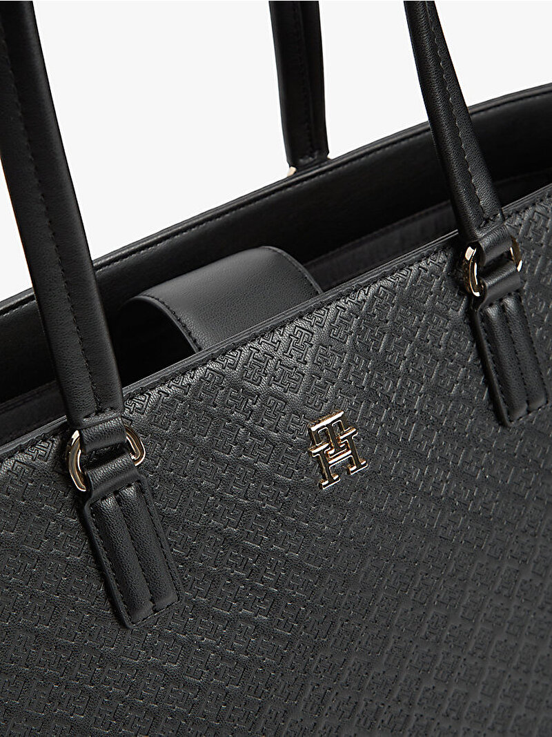 Kadın TH Daily Mono Tote Çanta Siyah AW0AW18417BDS