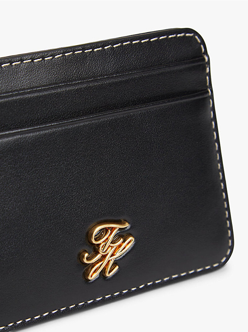 Kadın TH Leather Kartlık Siyah AW0AW18491BDS