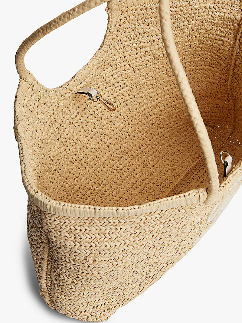 Kadın TH Elevated Summer Tote Çanta Bej AW0AW185360F4