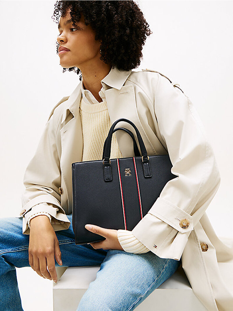 Kadın TH Daily Satchel Çanta Lacivert AW0AW18644DW6