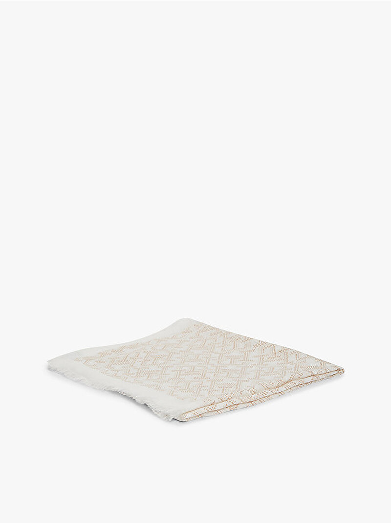 Kadın TH Monogram Atkı Bej AW0AW18687AEO