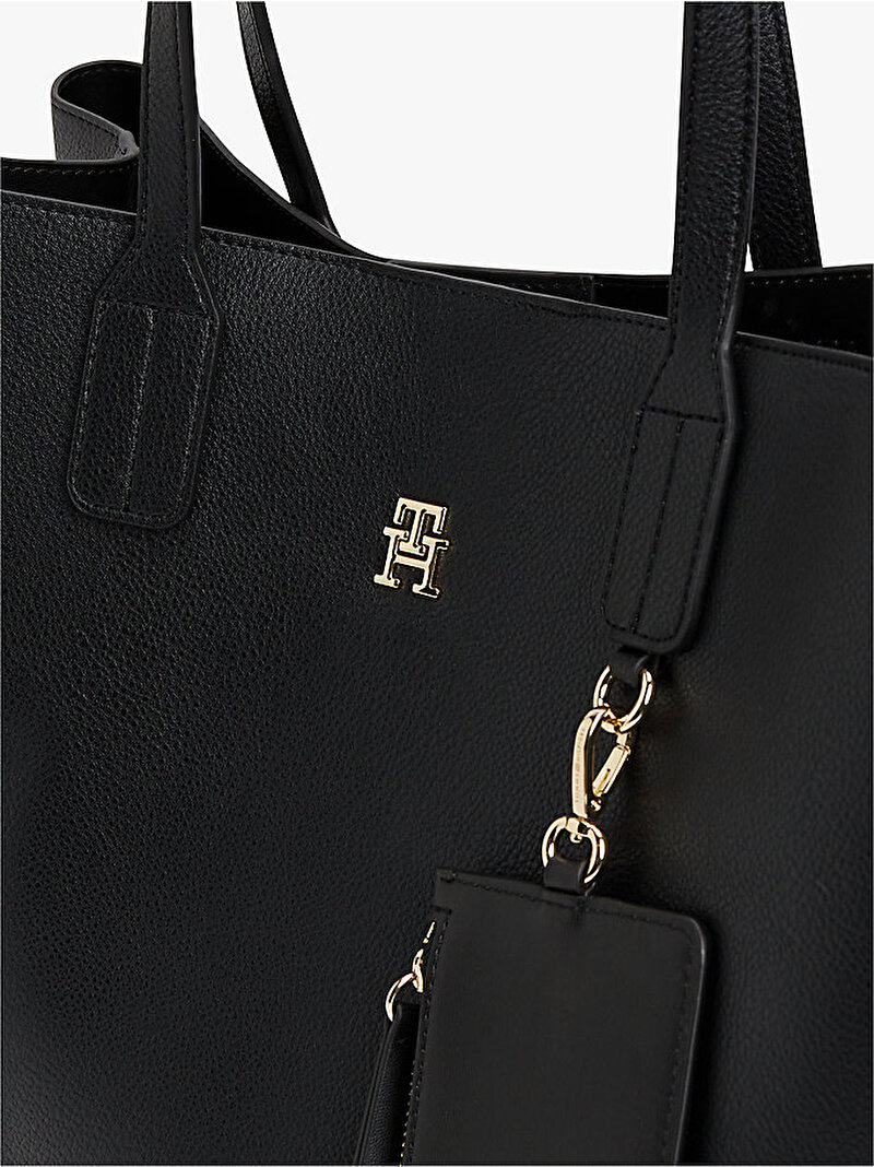 Kadın TH Icon Satchel Çanta Siyah AW0AW18723BDS