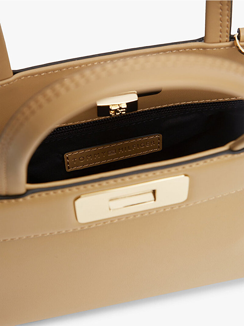 Kadın TH Modern Mini Satchel Çanta Bej AW0AW18726RBL