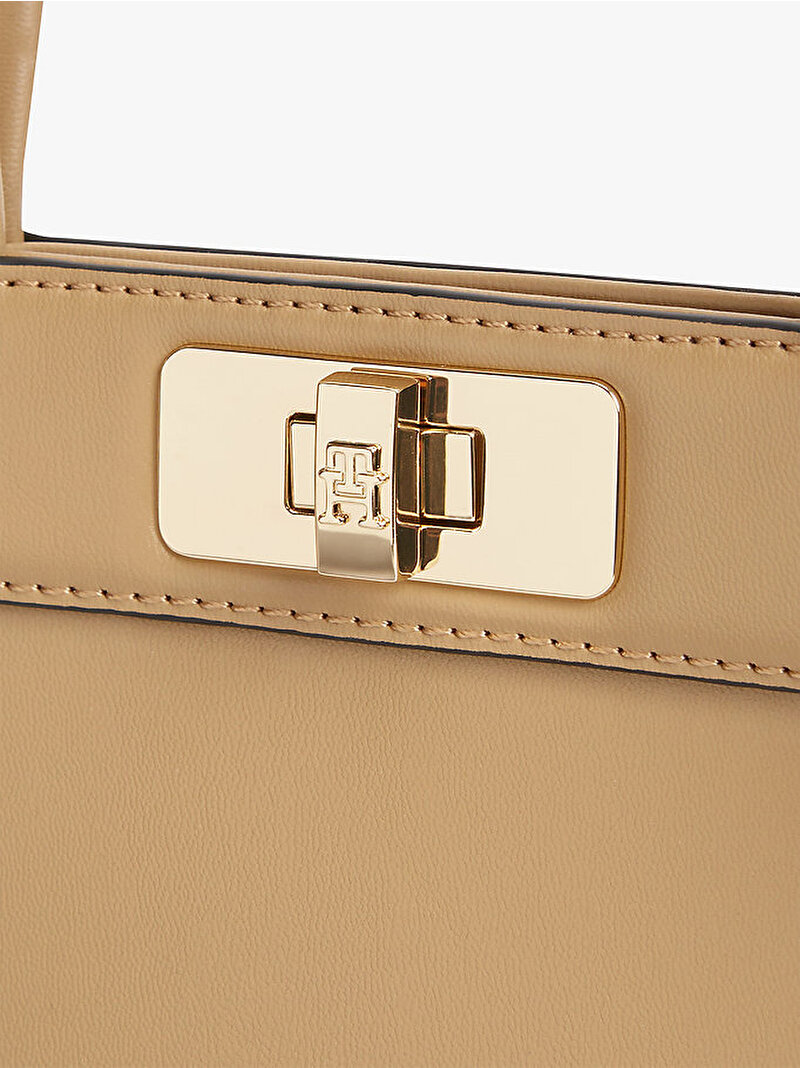 Kadın TH Modern Mini Satchel Çanta Bej AW0AW18726RBL