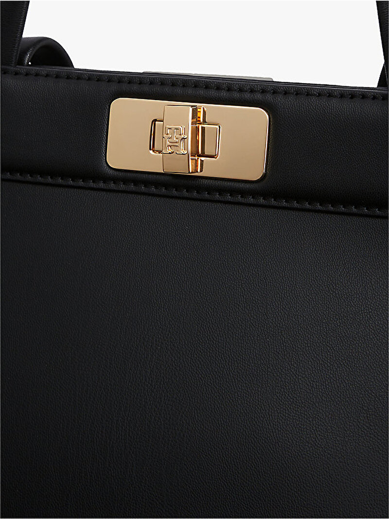 Kadın TH Modern Satchel Çanta Siyah AW0AW18729BDS