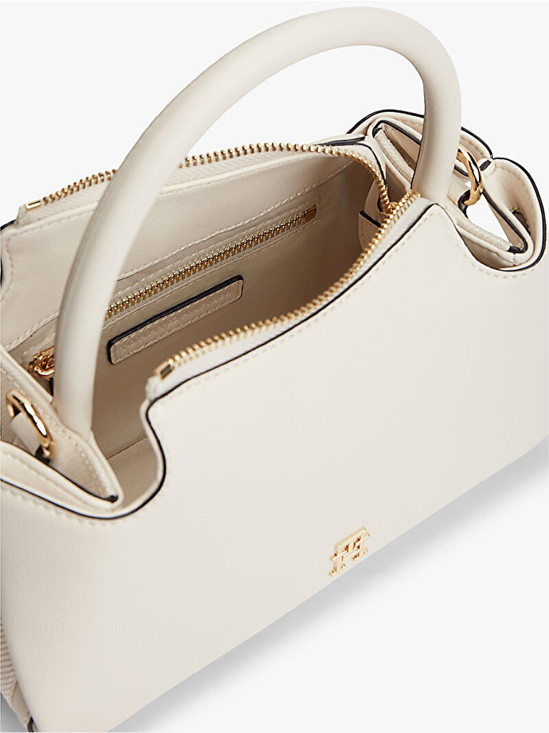 Kadın TH Logotape Mini Satchel Çanta Bej AW0AW18743AEO