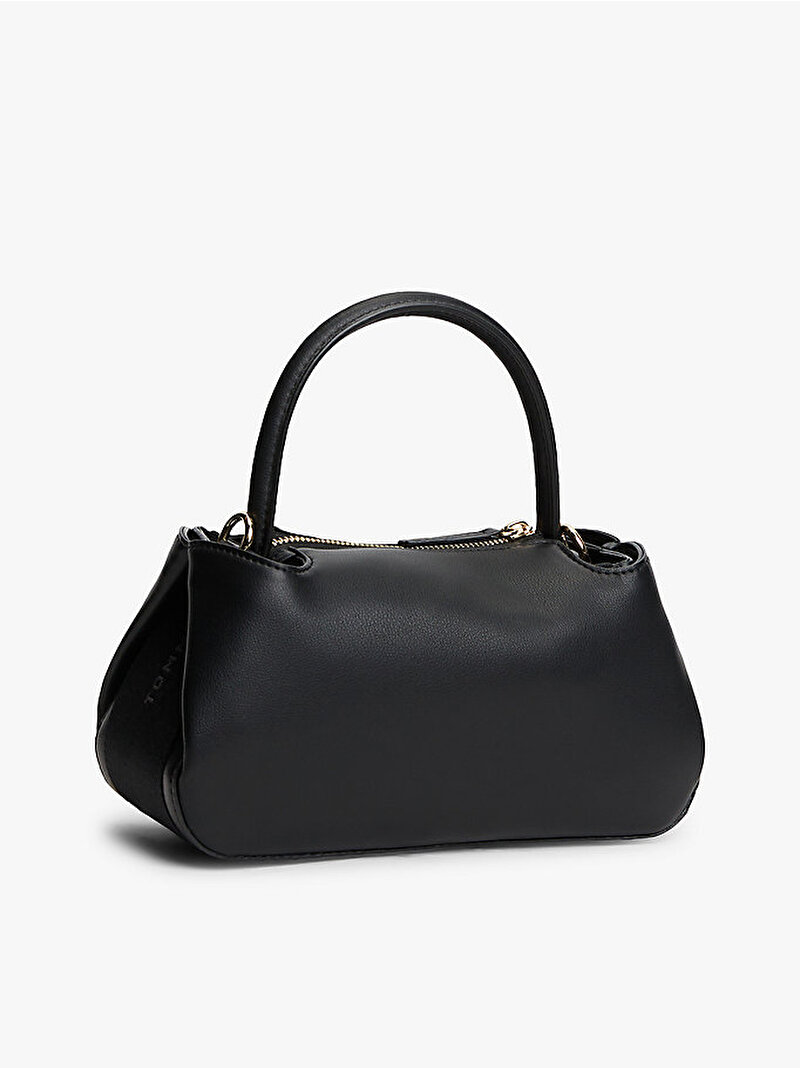 Kadın TH Logotape Mini Satchel Çanta Siyah AW0AW18743BDS