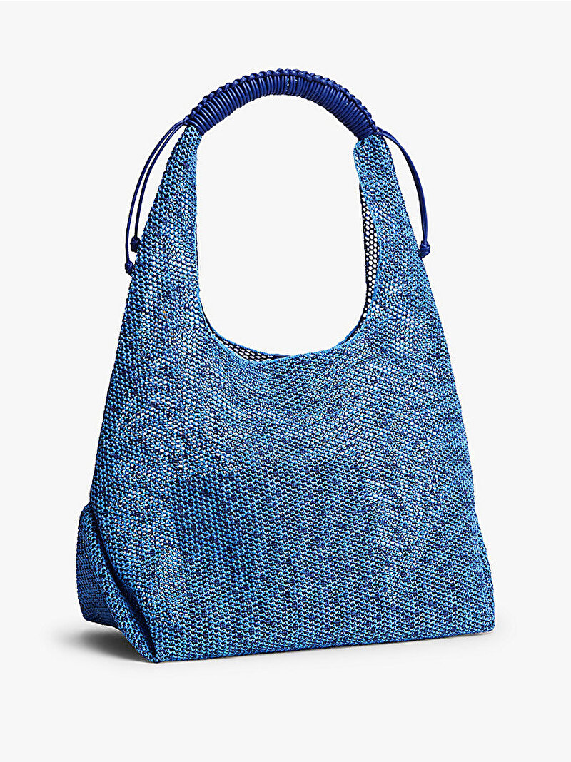 Kadın TJW Summer Crochet Hobo Çanta Mavi AW0AW18778C63