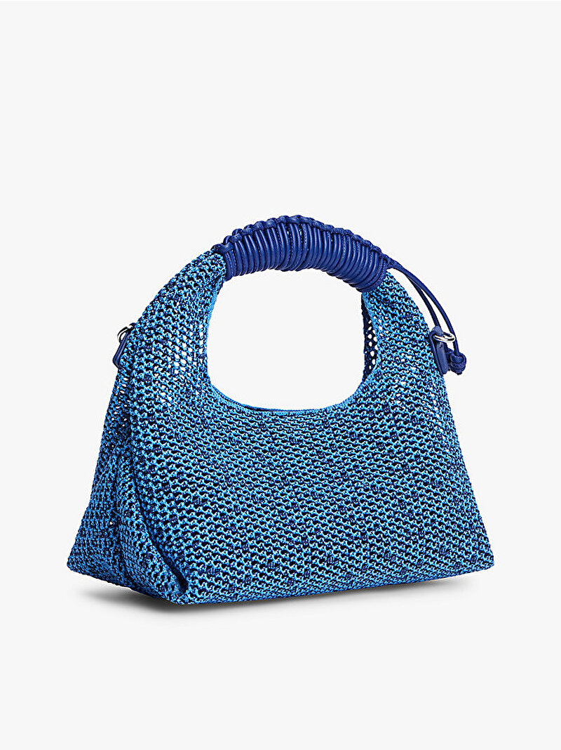 Kadın TJW Summer Crochet Çapraz Çanta Mavi AW0AW18779C63