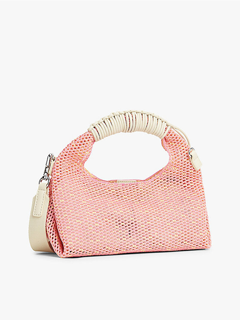 Kadın TJW Summer Crochet Çapraz Çanta Pembe AW0AW18779TPO