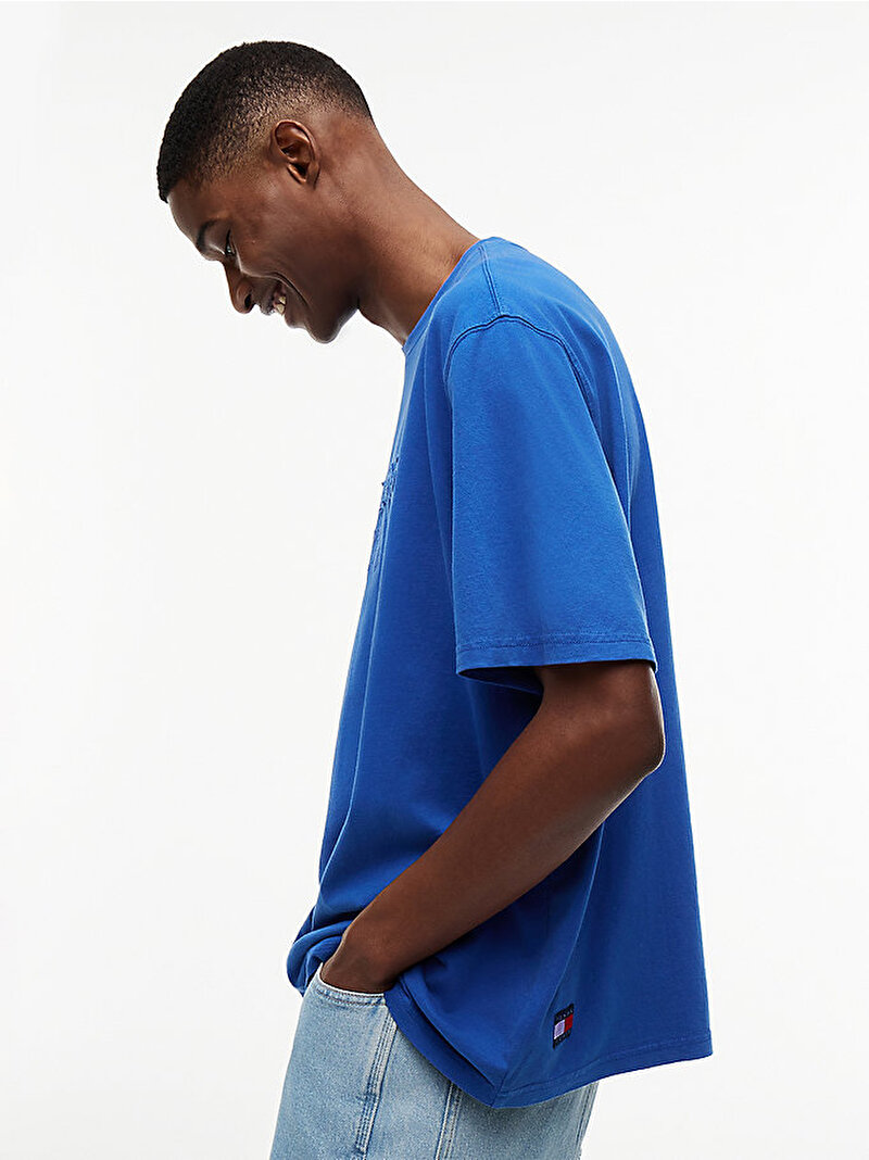 Erkek TJM 90s New Classics T-shirt Mavi DM0DM22545C63