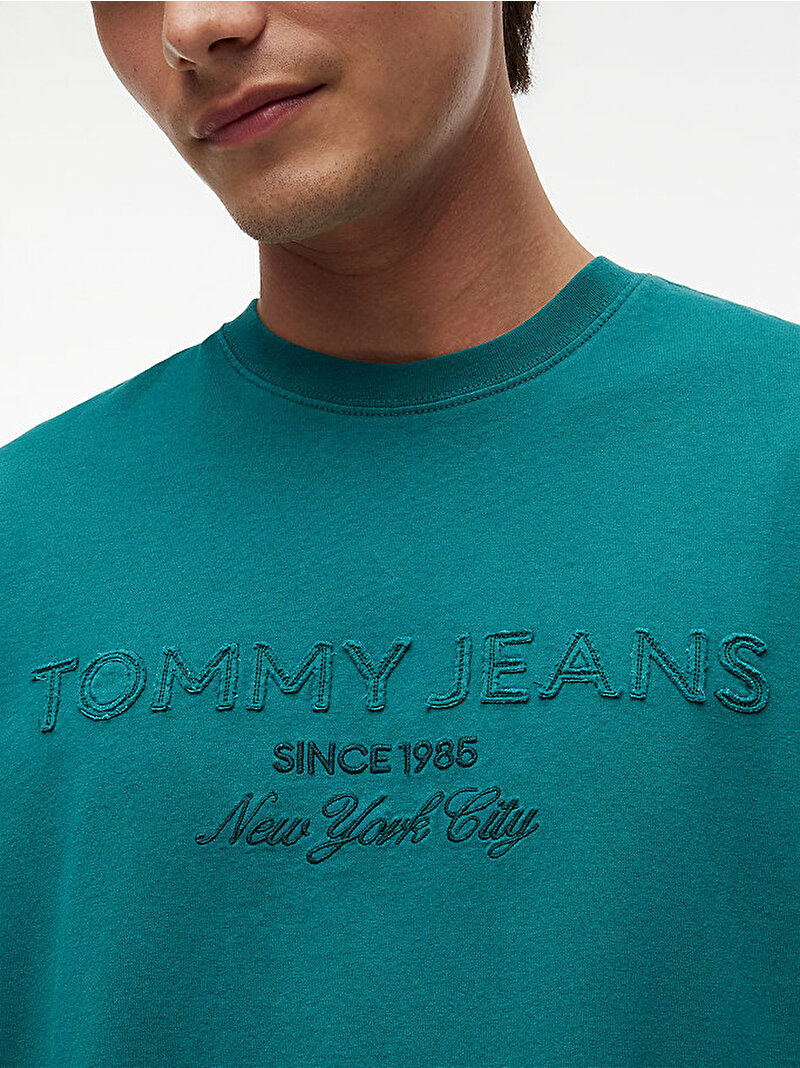 Erkek TJM 90s New Classics T-shirt Yeşil DM0DM22545L8J