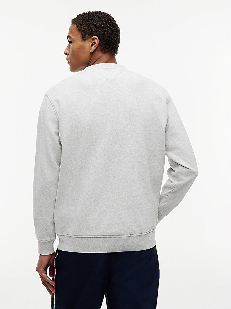 Erkek Tjm Regular Entry Sign Sweatshirt Gri DM0DM23116P08
