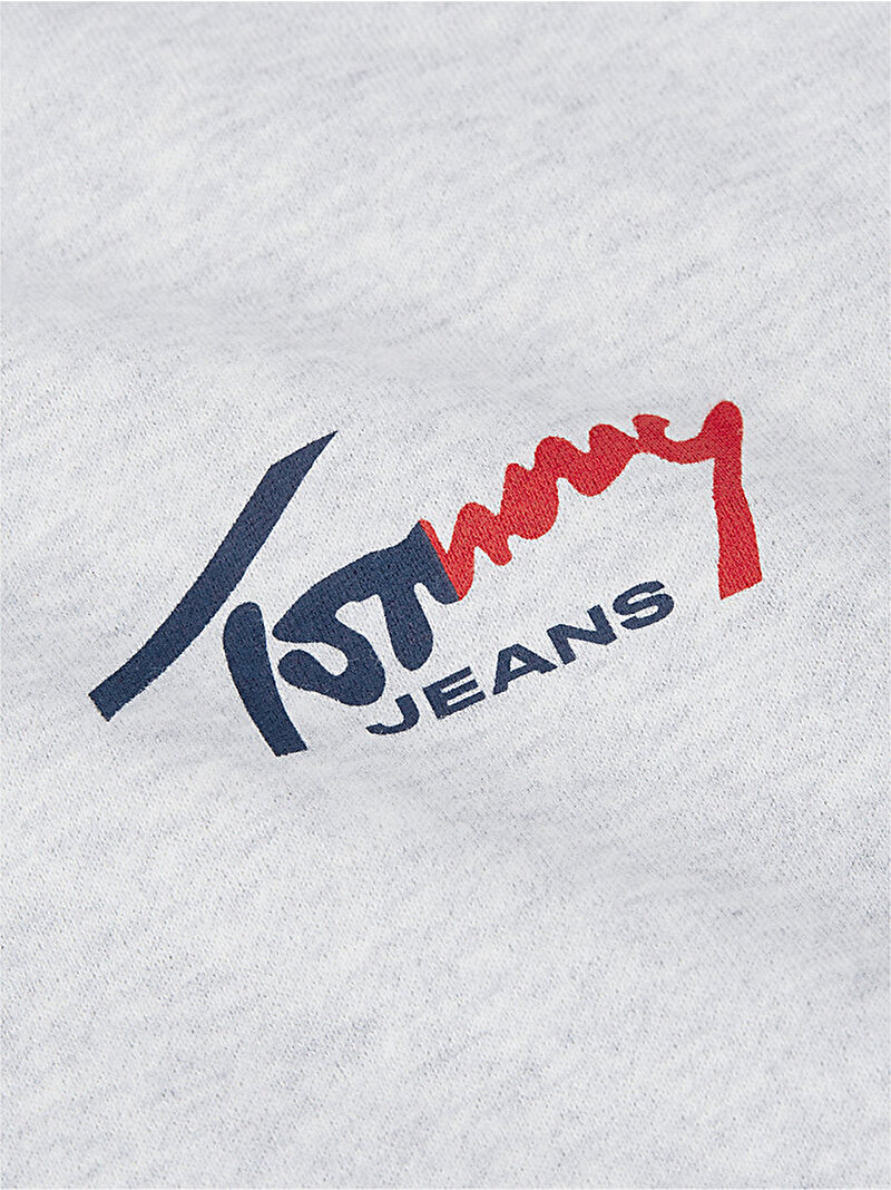 Erkek Tjm Regular Entry Sign Sweatshirt Gri DM0DM23116P08