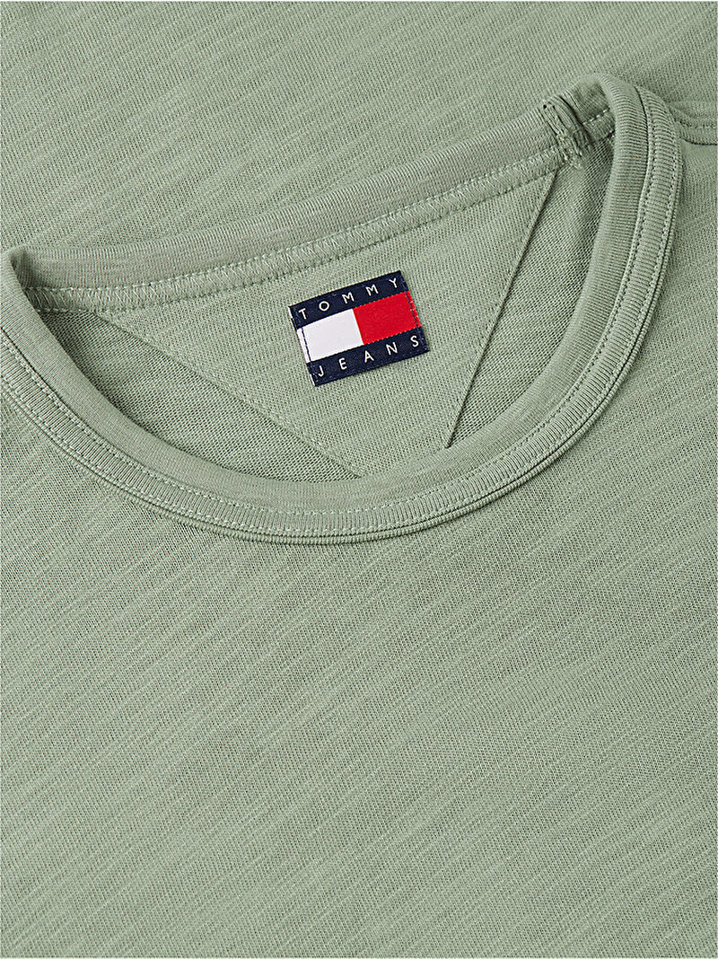 Erkek TJM Relax Novelty T-shirt Yeşil DM0DM23190PMO