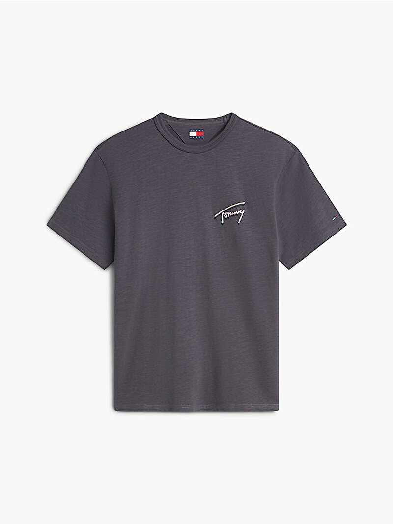 Erkek TJM Relax Novelty T-shirt Siyah DM0DM23190PT2