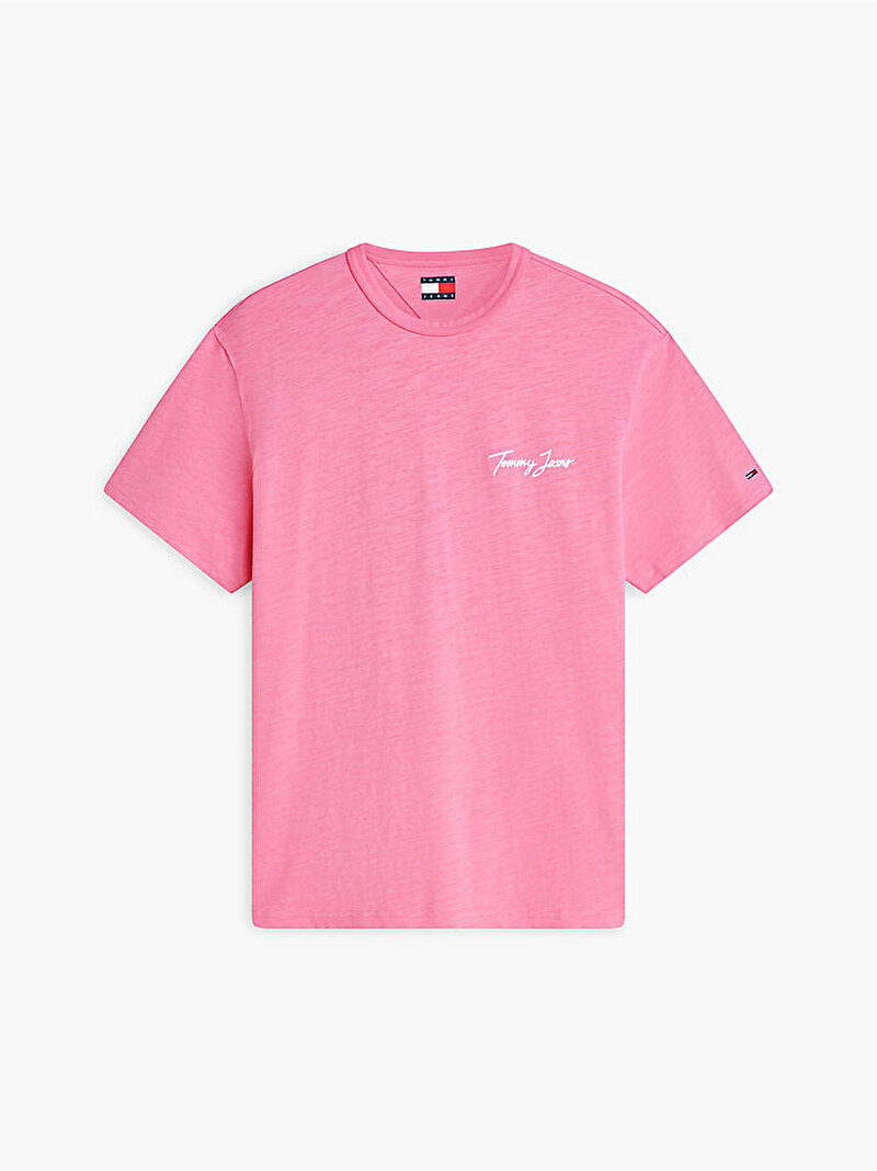 Erkek TJM Relax Novelty T-shirt Pembe DM0DM23190TOU