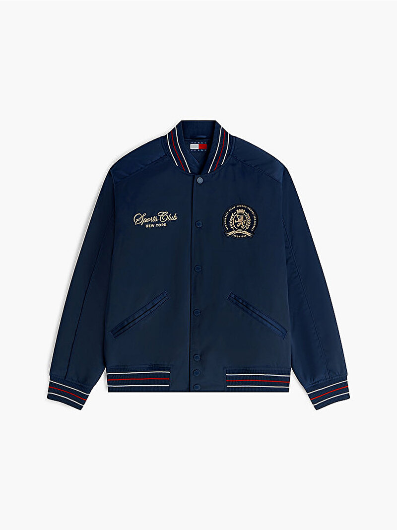 Erkek TJM Souvenir Bomber Ceket Lacivert DM0DM23220C1G