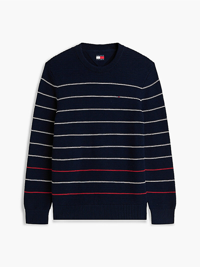 Erkek TJM Slim Stripe Kazak Lacivert DM0DM23384C1G