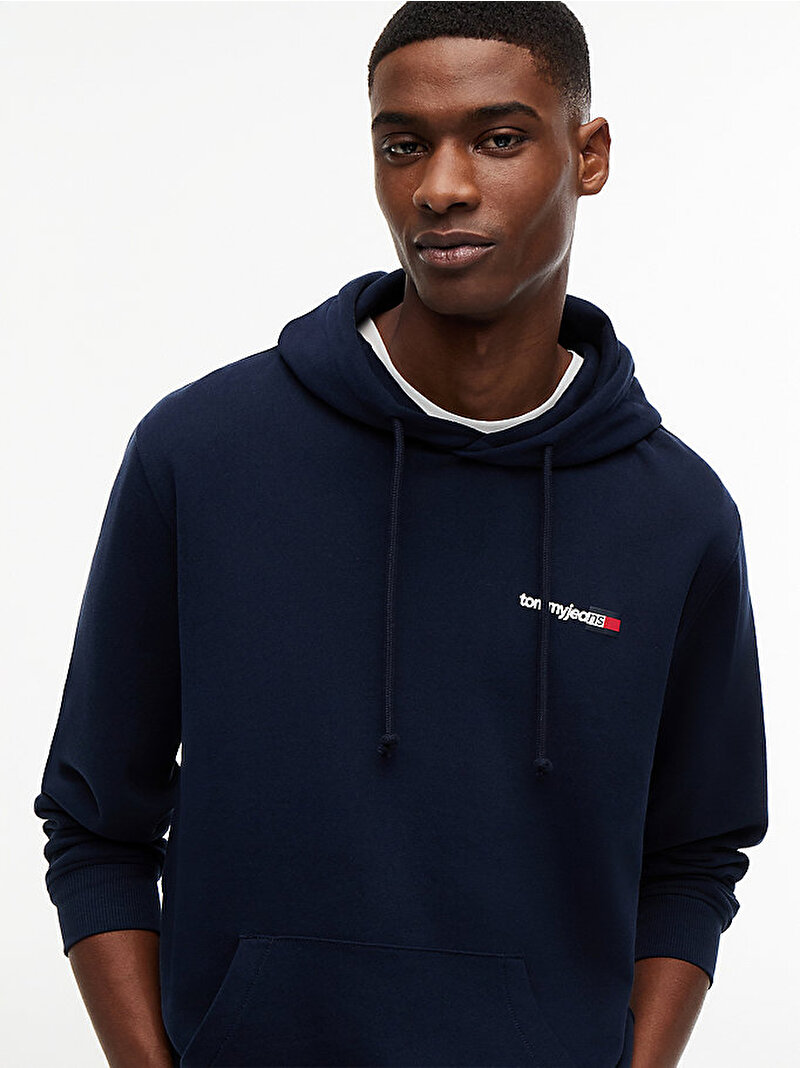 Erkek TJM Regular Entry Hoodie Lacivert DM0DM23393C1G
