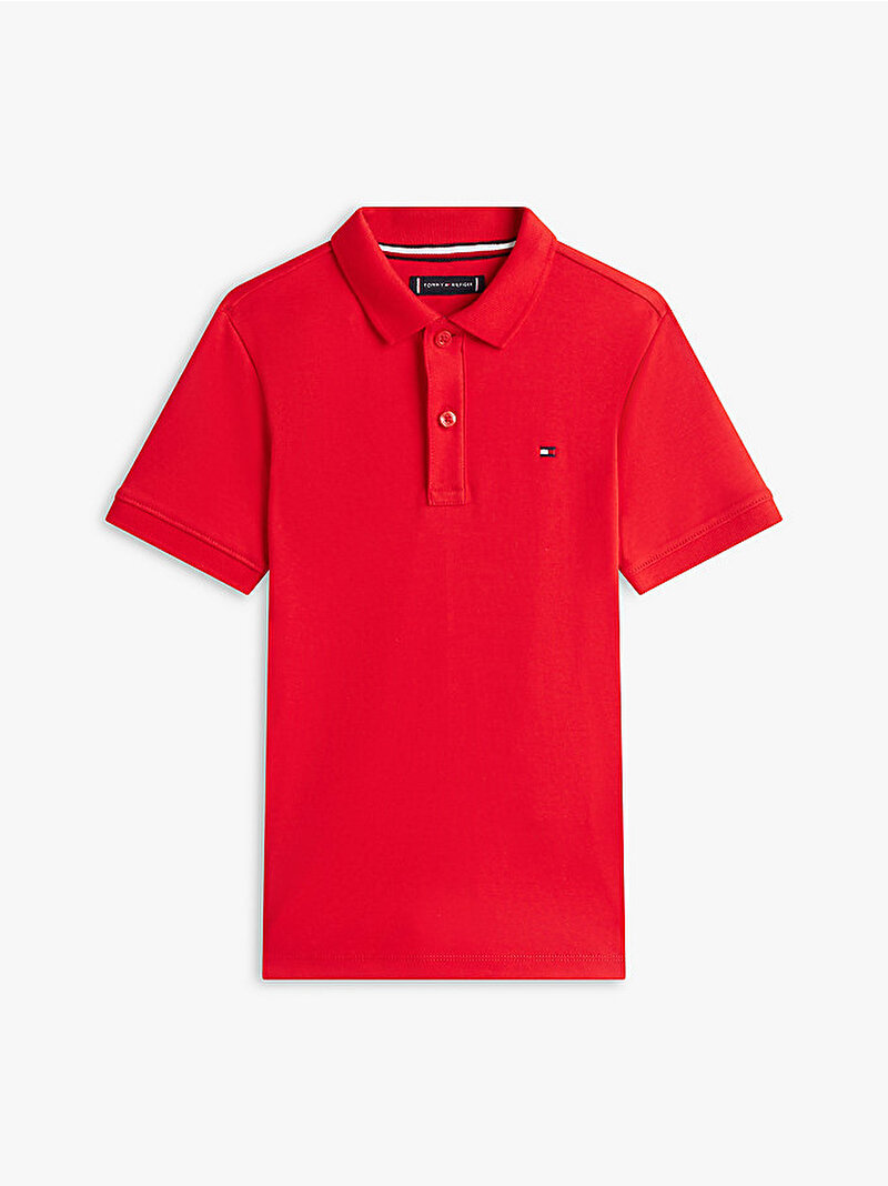 Erkek Çocuk Interlock Polo T-shirt Kırmızı KB0KB10007XL8