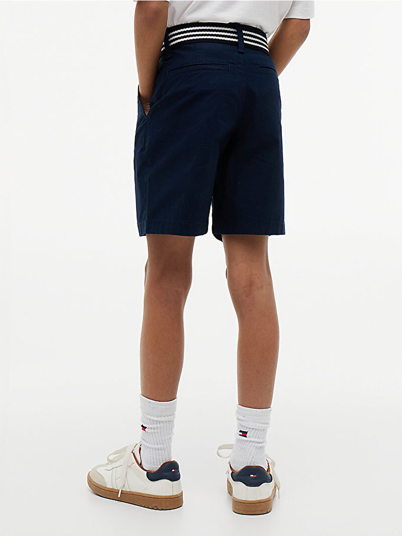 Erkek Çocuk Baggy Chino Belted Şort Lacivert KB0KB10246C1G