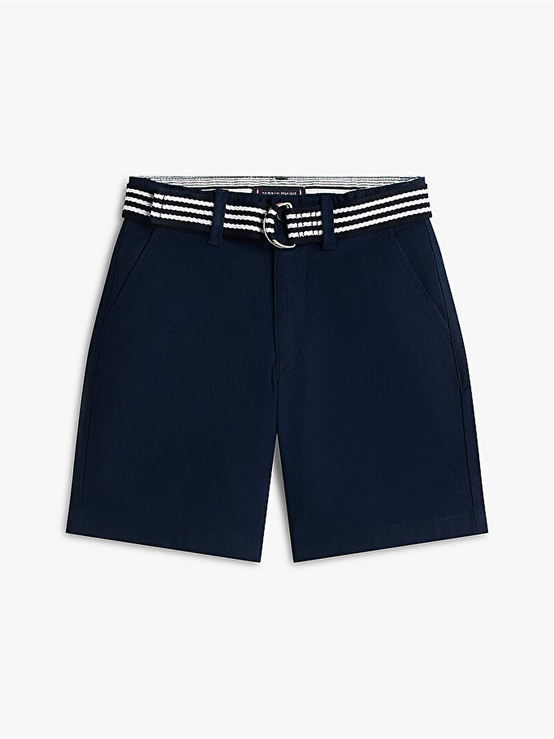 Erkek Çocuk Baggy Chino Belted Şort Lacivert KB0KB10246C1G