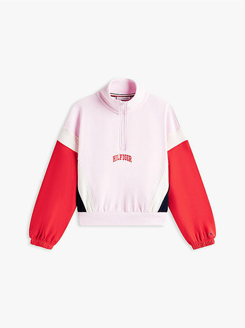 Kız Çocuk Varsity Halfzip Sweatshirt Çok renkli KG0KG09237XK3