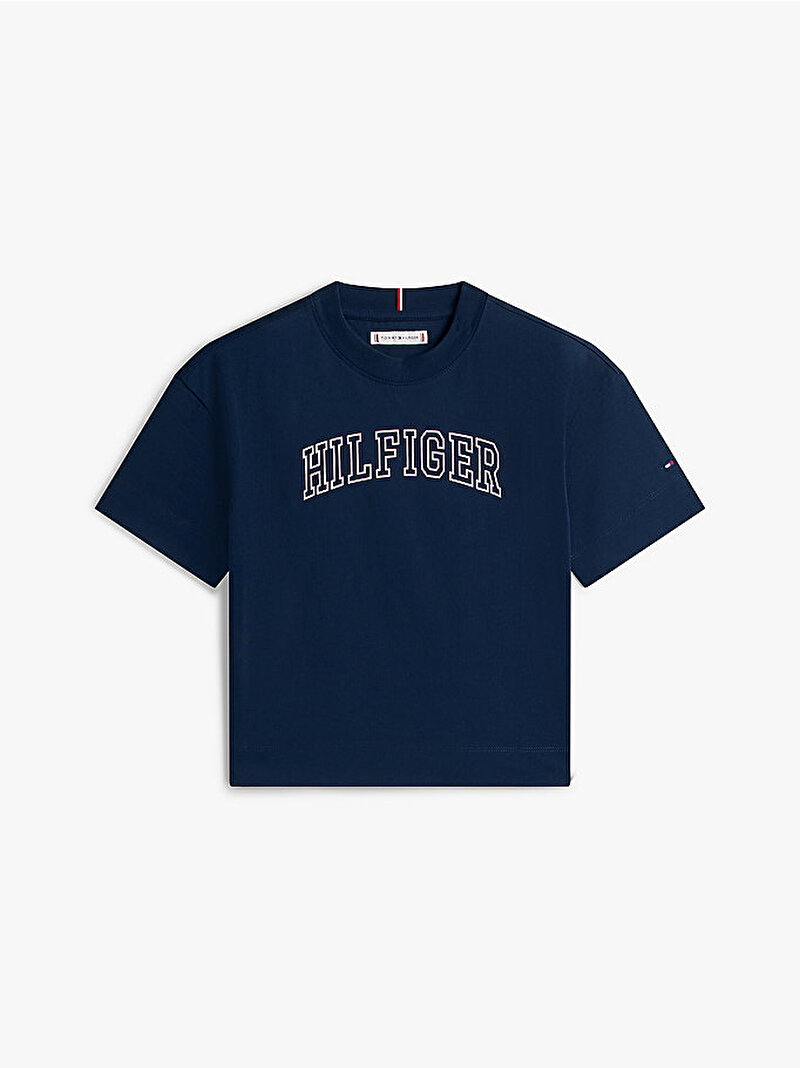 Kız Çocuk Varsity T-shirt Lacivert KG0KG09523C1G