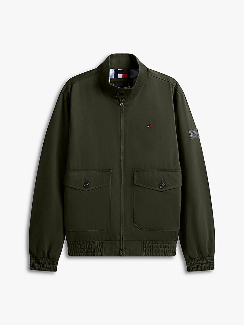 Erkek Cotton Harrigton Ceket Yeşil MW0MW42507M0Y