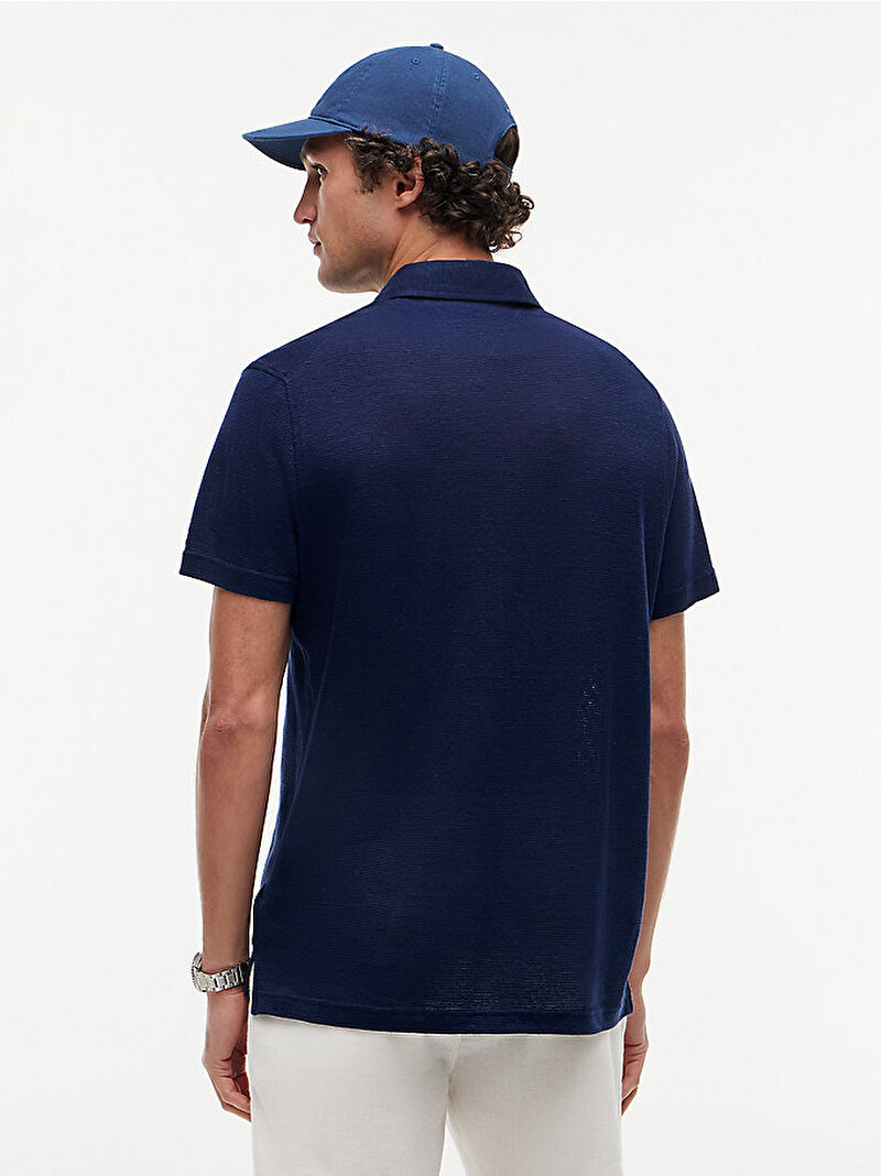 Erkek DC Spread Collar Polo T-shirt Lacivert MW0MW42679DCA