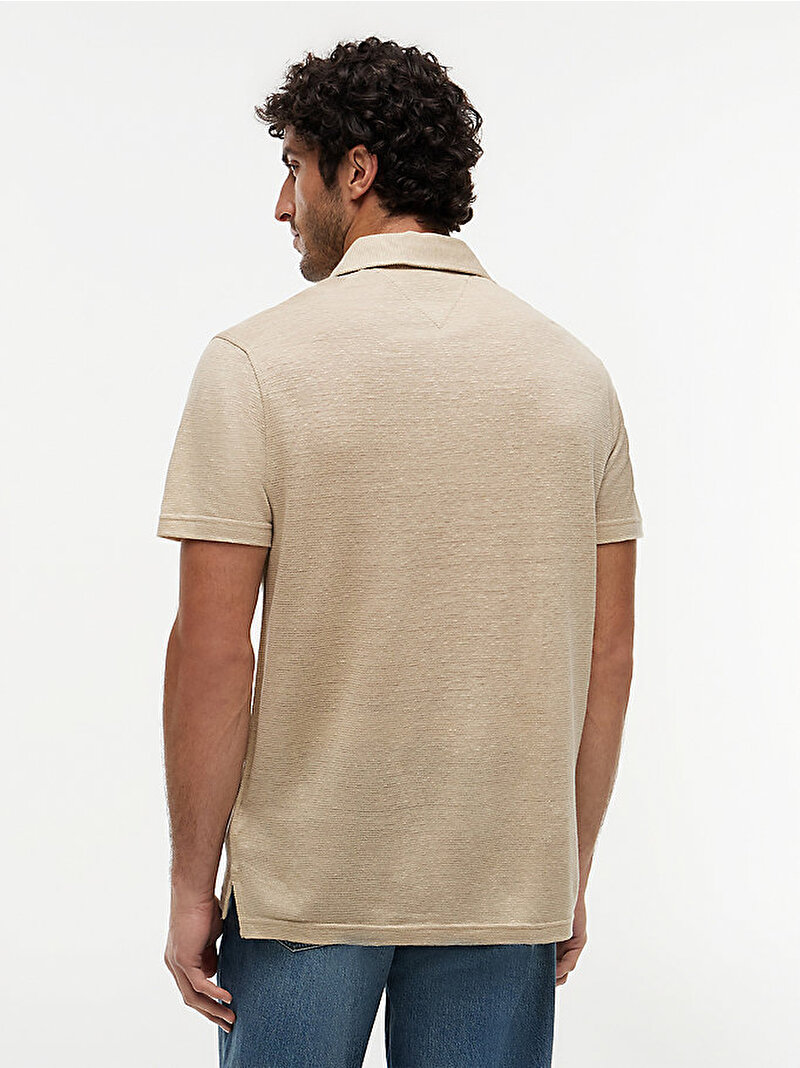 Erkek DC Spread Collar Polo T-shirt Bej MW0MW42679RBT
