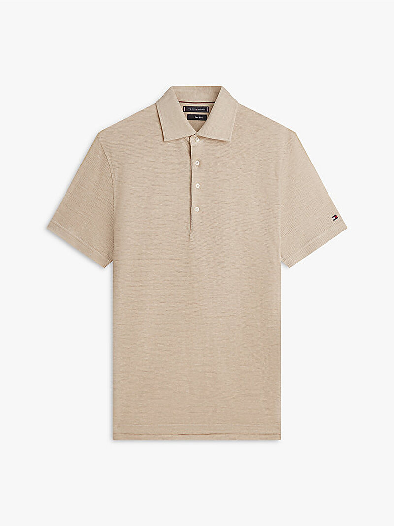 Erkek DC Spread Collar Polo T-shirt Bej MW0MW42679RBT