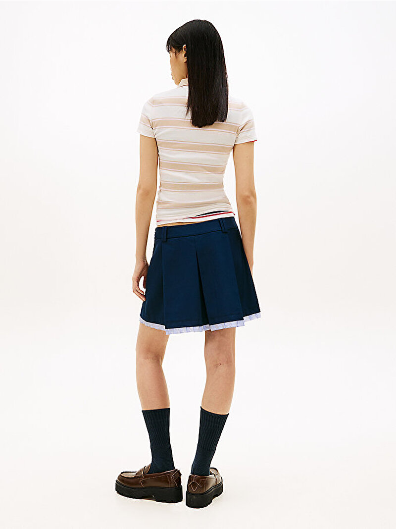 Kadın TJW Varsity Pleated Etek Lacivert DW0DW22758C1G