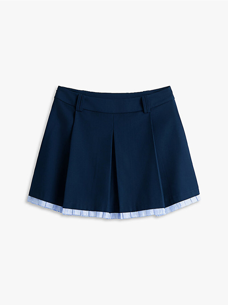Kadın TJW Varsity Pleated Etek Lacivert DW0DW22758C1G