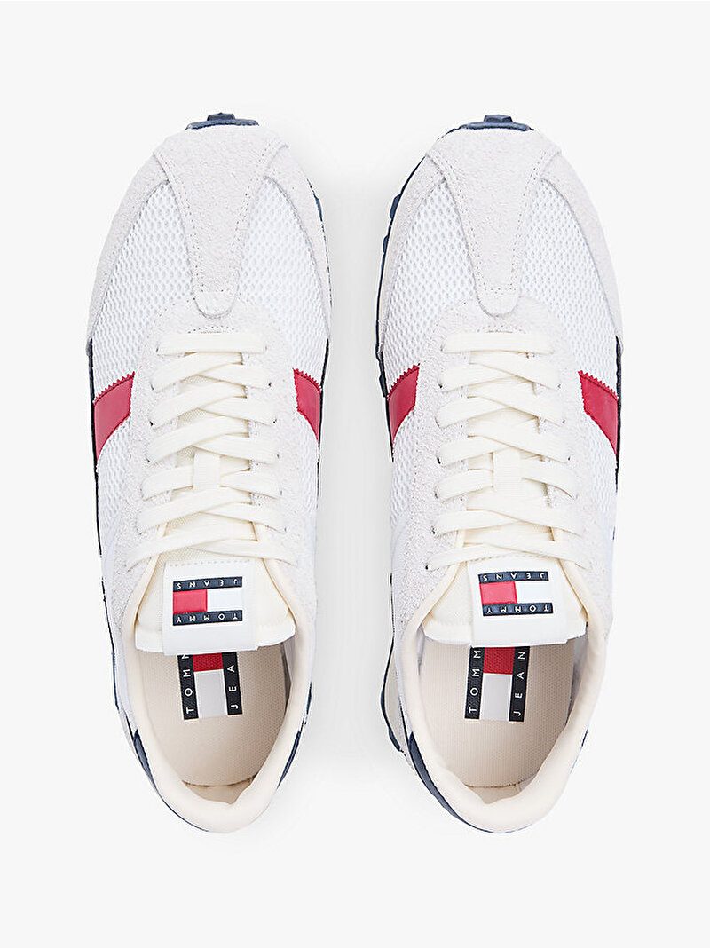 Erkek Retro Runner Archive Sneaker Beyaz EM0EM017150GY