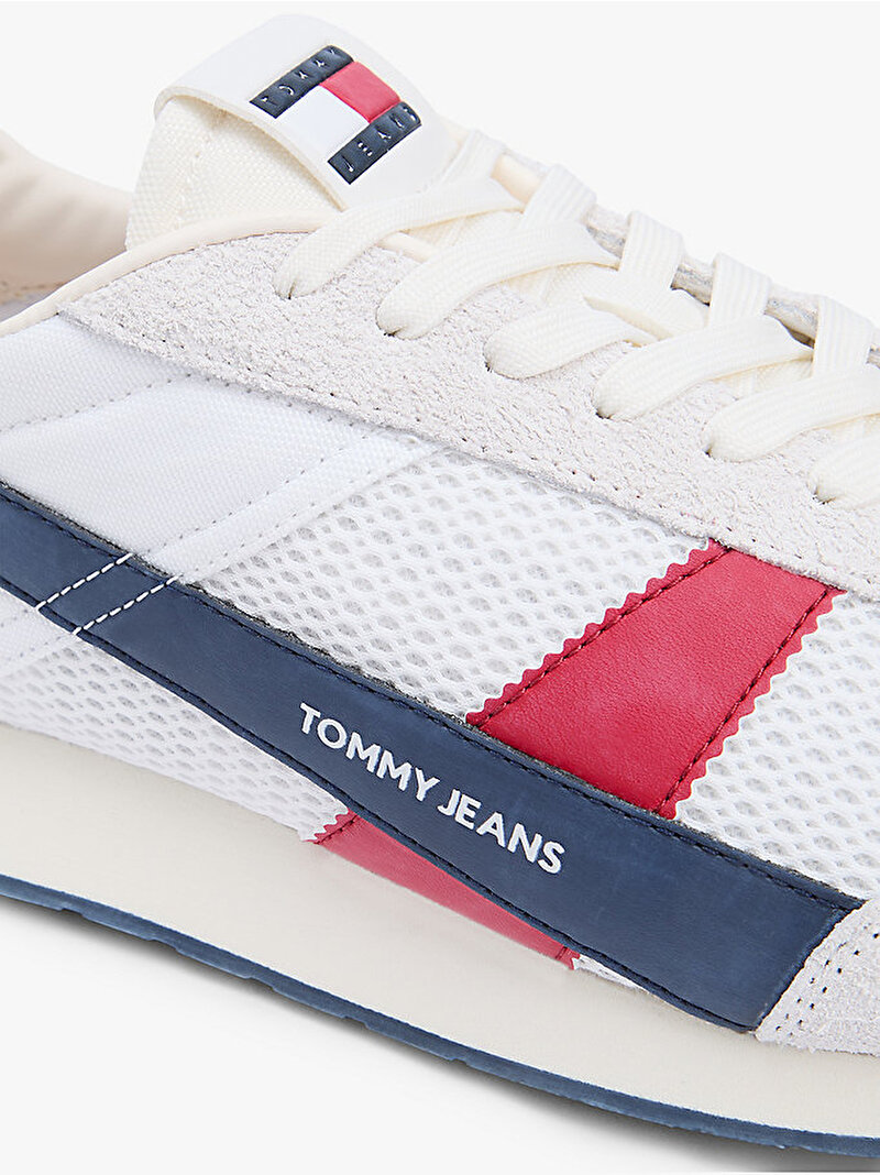 Erkek Retro Runner Archive Sneaker Beyaz EM0EM017150GY