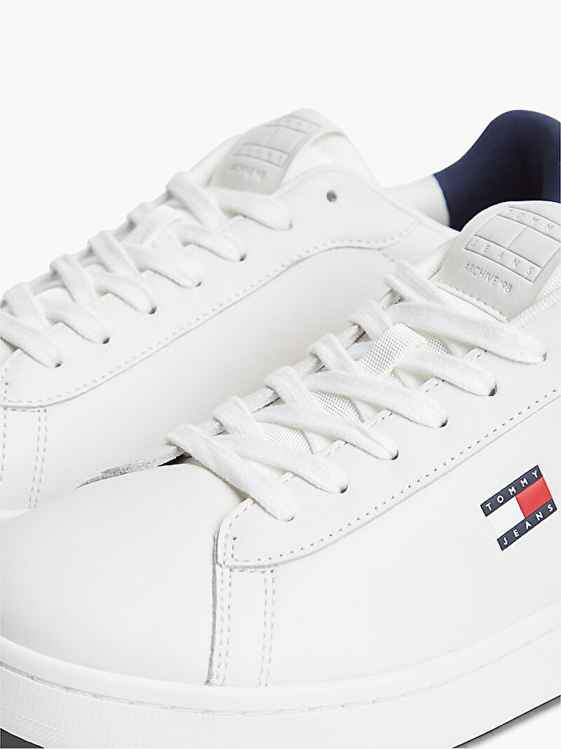 Erkek Archive '98 Leather Sneaker Beyaz EM0EM017910GZ