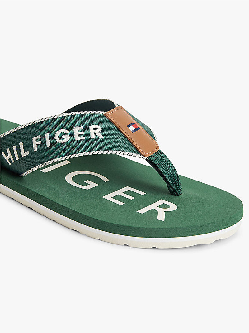 Erkek Sporty Hilfiger Plaj Terliği Yeşil FM0FM05913L2N