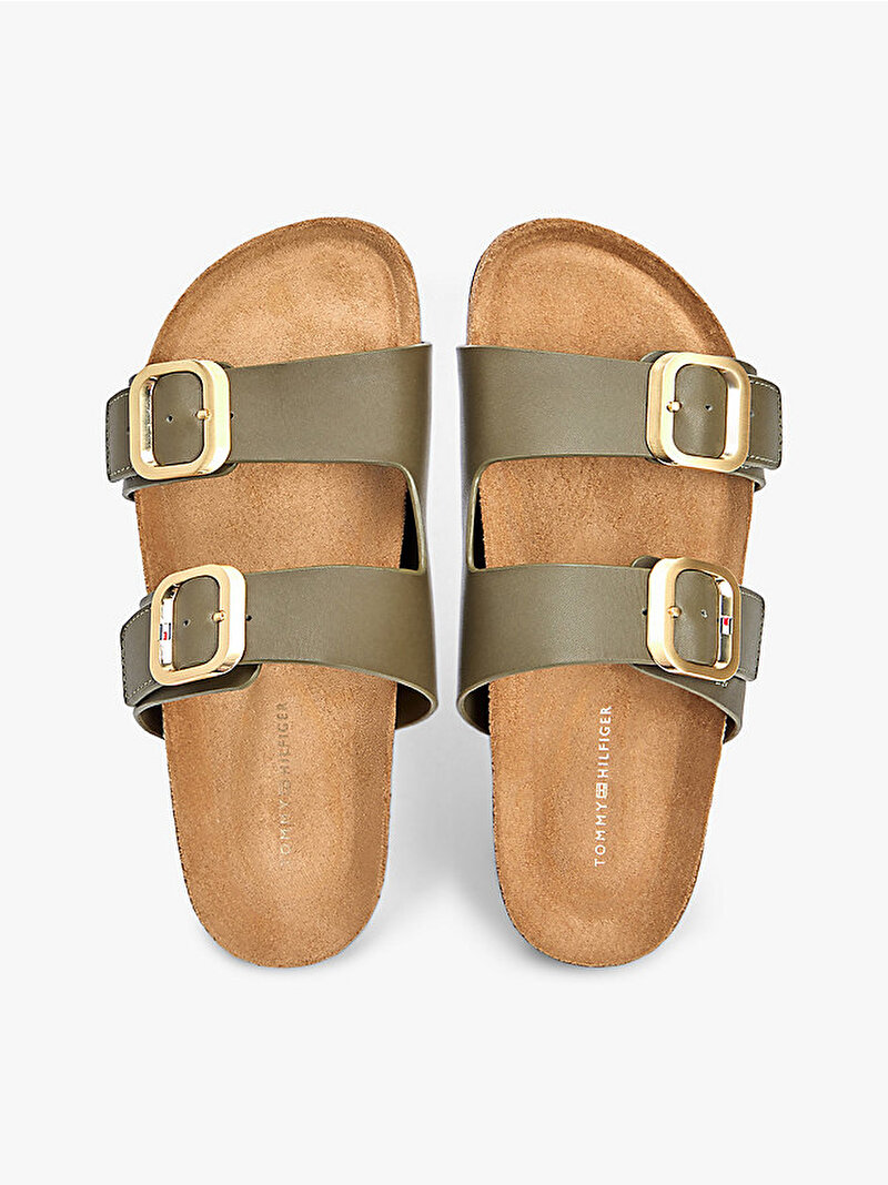 Kadın TH Classic Cork Sandalet Yeşil FW0FW09118RBN