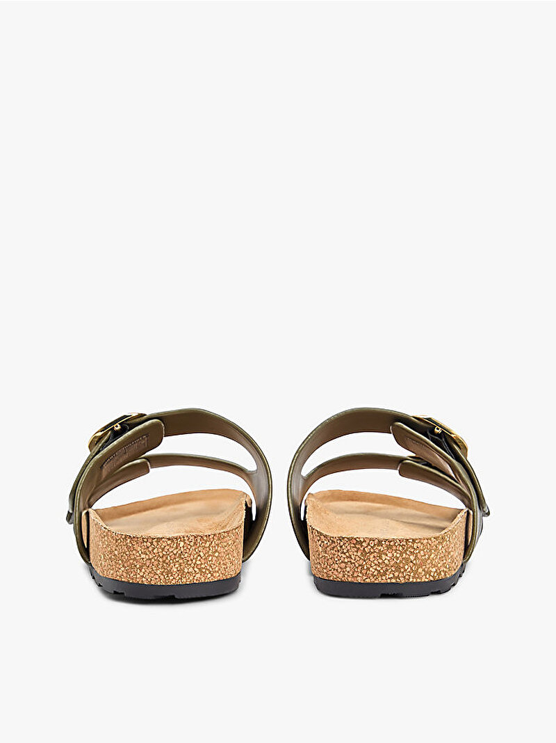 Kadın TH Classic Cork Sandalet Yeşil FW0FW09118RBN