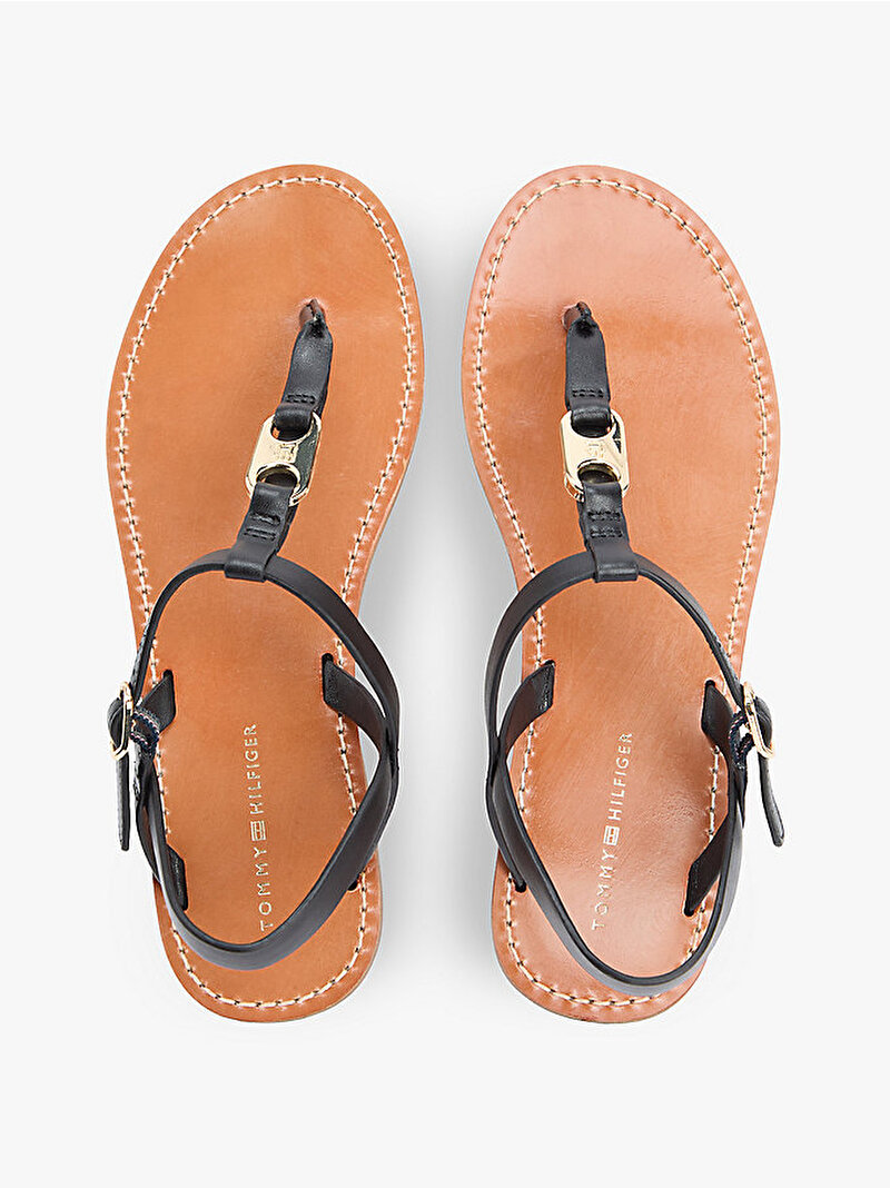 Kadın Leather Sandalet Siyah FW0FW09127BDS