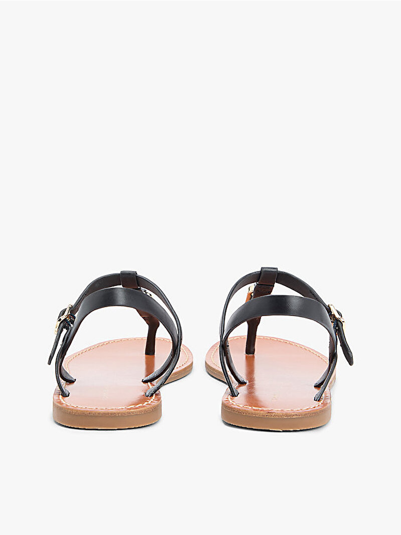 Kadın Leather Sandalet Siyah FW0FW09127BDS