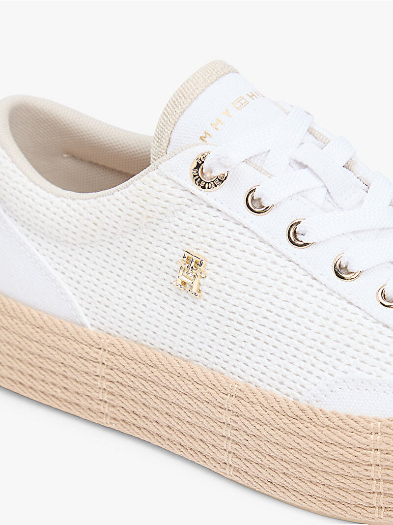 Kadın TH Foxing Platform Sneaker Beyaz FW0FW091730LI