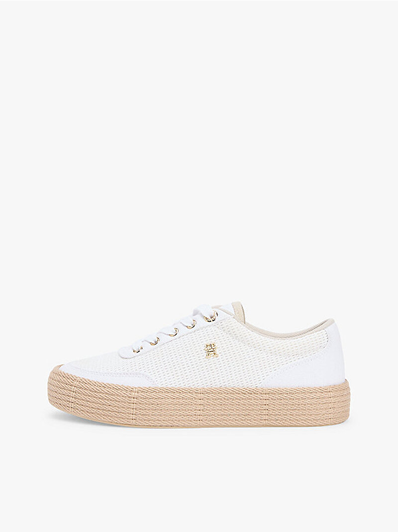 Kadın TH Foxing Platform Sneaker Beyaz FW0FW091730LI