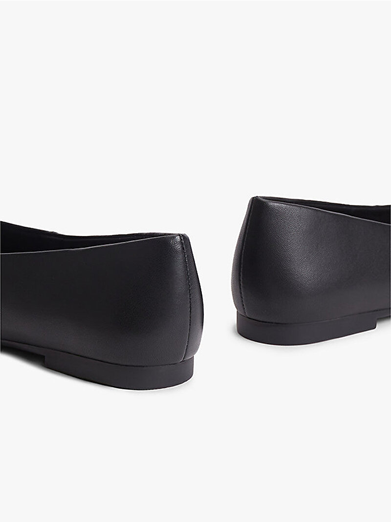 Kadın TH Plate Leather Babet Siyah FW0FW09374BDS