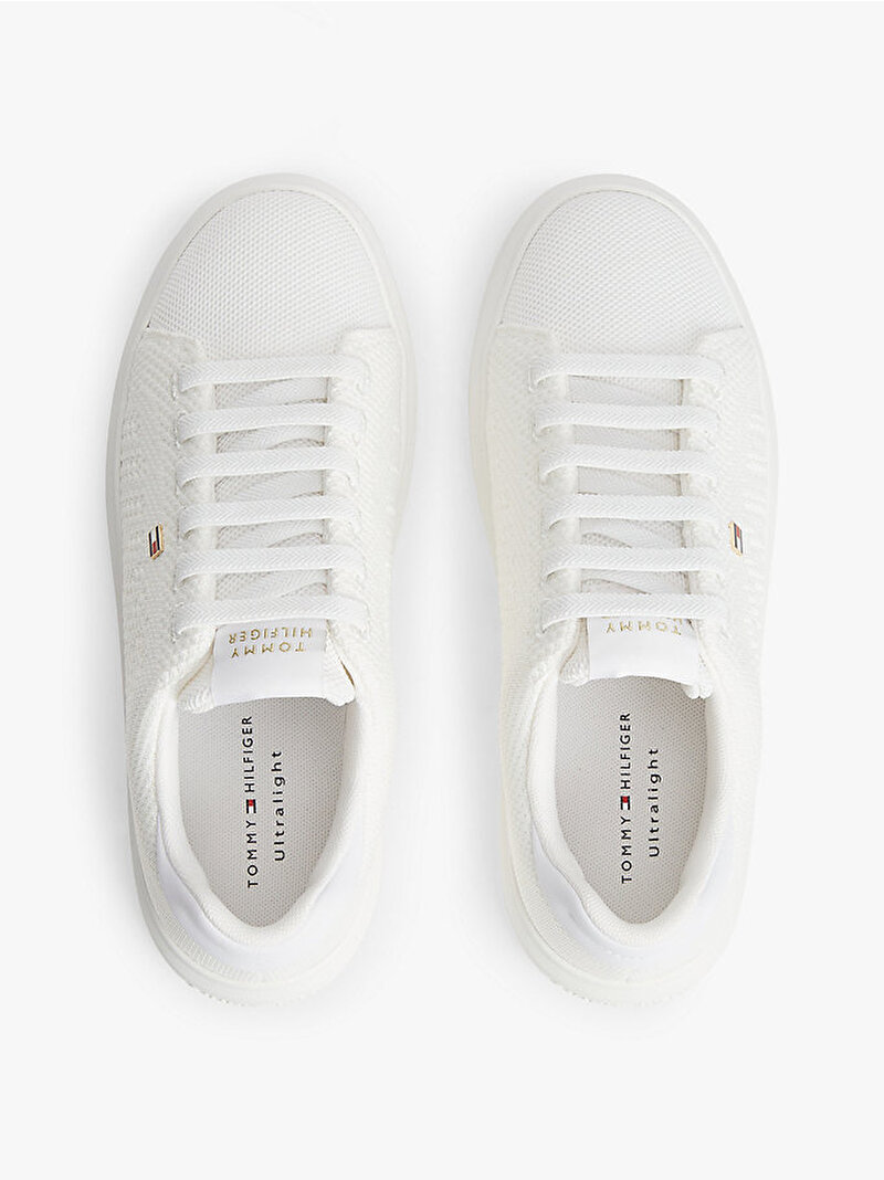 Kadın TH Icon Light Knit Sneaker Ekru FW0FW09401YBL