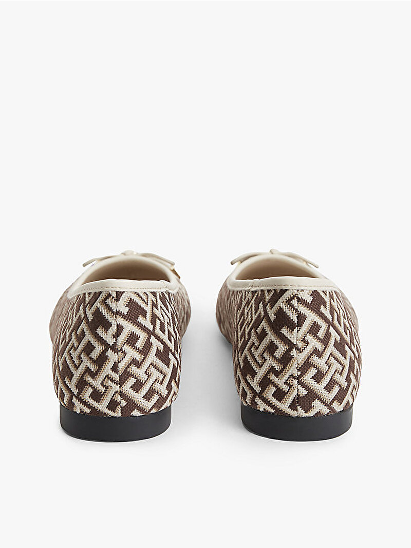 Kadın TH Charm Jacquard Babet Kahverengi FW0FW09504GSZ